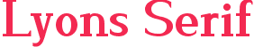 Lyons Serif